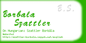 borbala szattler business card