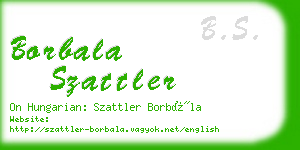 borbala szattler business card